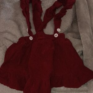 5 For $20 Red Ruffled Dress